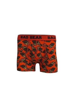 Bad Bear Erkek Parlak Kırmızı Boxer Chocolate Boxer