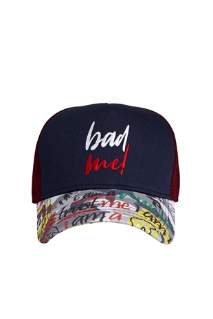 Lacivert Dokumalı Şapka | Bad Bear